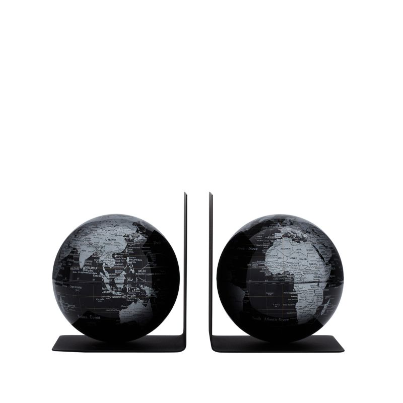 Bookglobe Black Buchstützen 2-er Set Emform